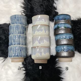 Stoneware Small Tea Cups/Plant Pots