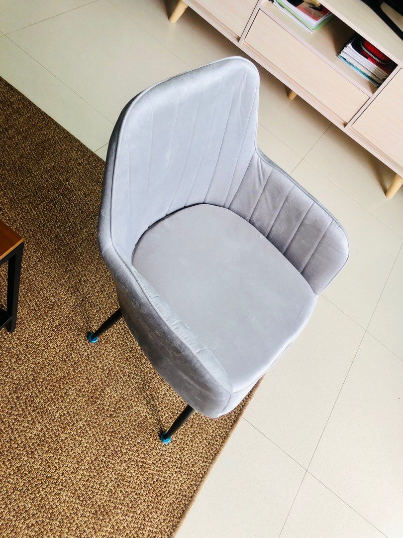 Alexis velvet hotsell chair the range