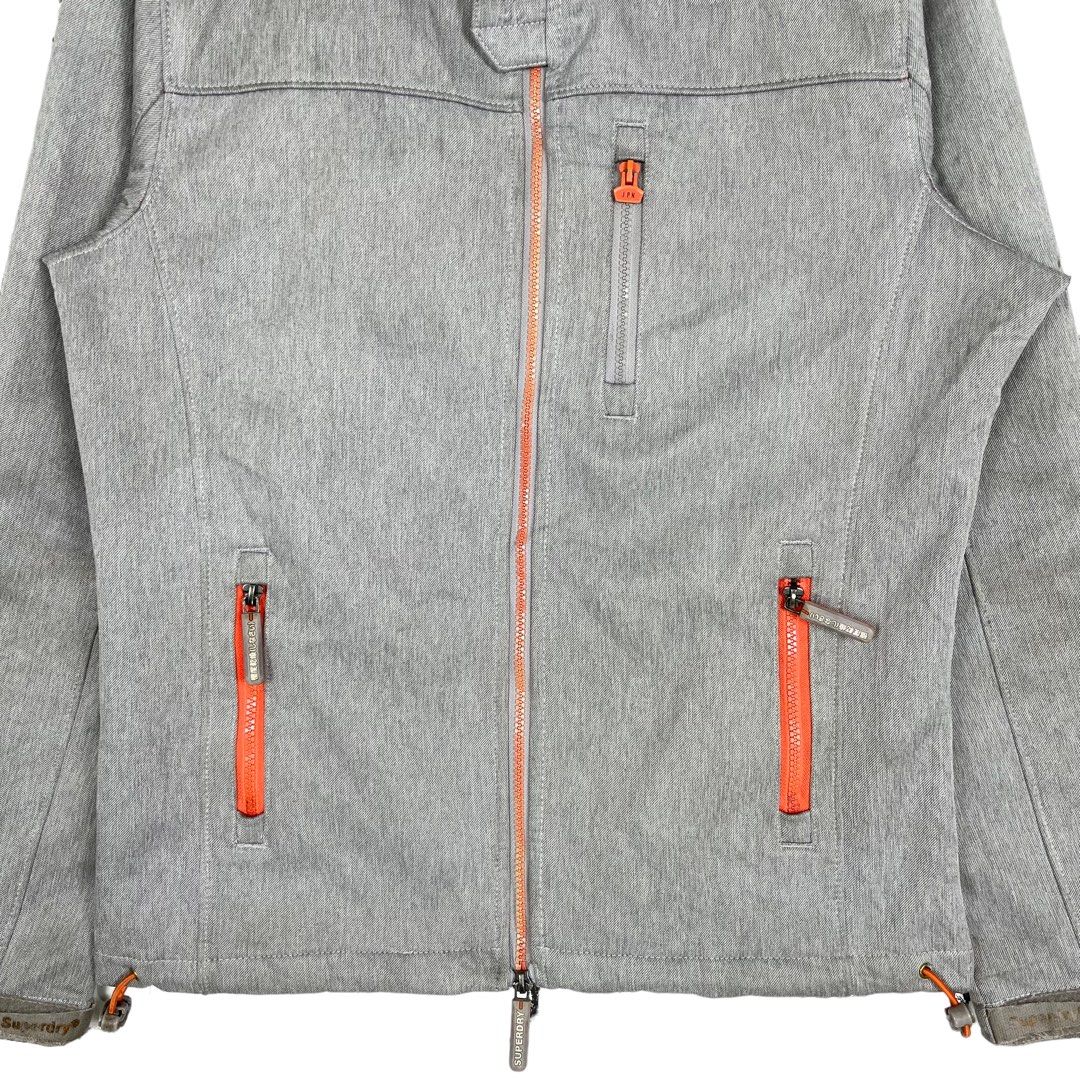 Superdry jacket sales grey orange