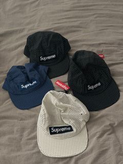全新supreme Reflective Ripstop Camp Cap Supreme 五分割帽