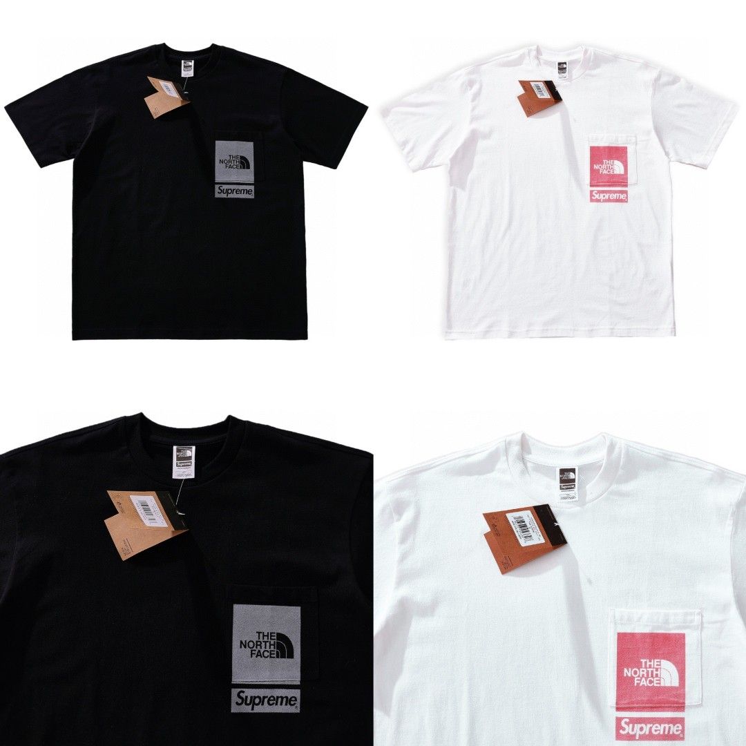 Supreme SS23 Week3 x The North Face 北面聯名PRINTED POCKET TEE, 男