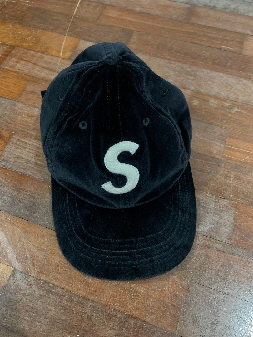 Supreme Velvet S Logo 6 Panel Hat Cap, Men's Fashion, Watches