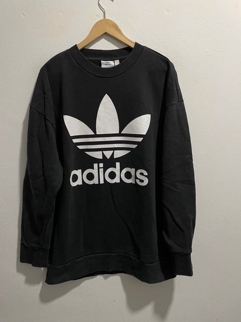 Adidas trefoil oversized sweatshirt store