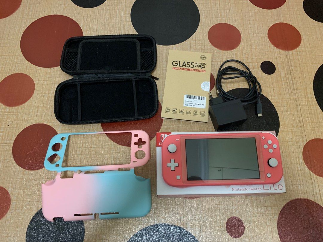 Switch lite pink case hotsell