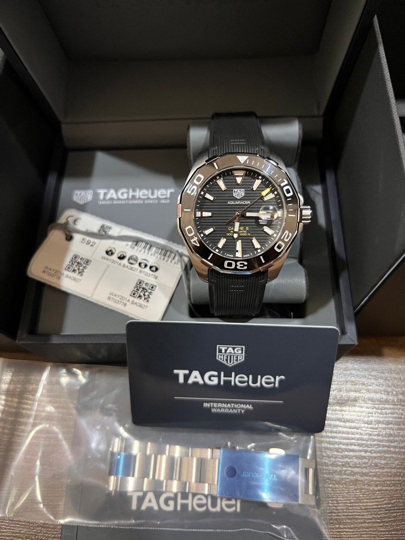TAG Heuer Aquaracer Watch Calibre 5 Automatic Men 43 mm - WAY201A.FT6142
