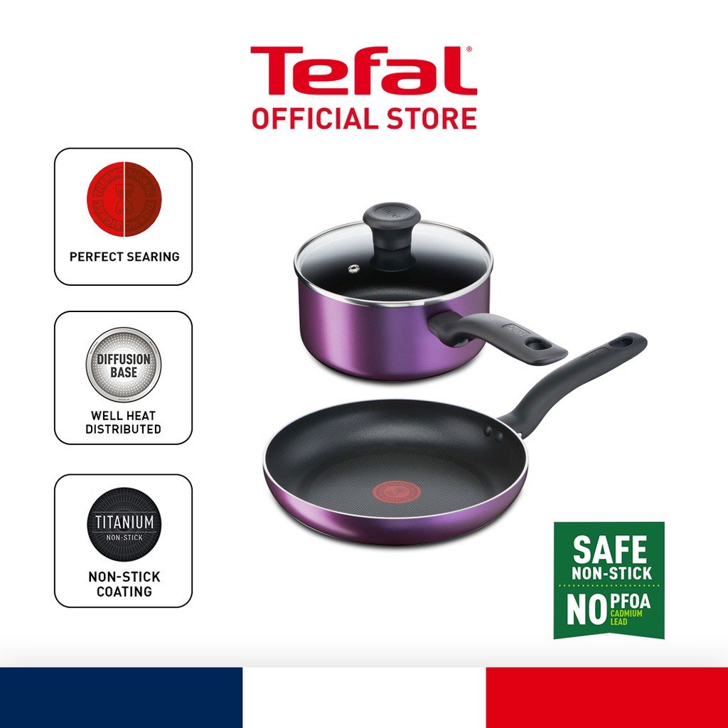 Tefal nonstick pan & saucepan, Furniture & Home Living, Kitchenware
