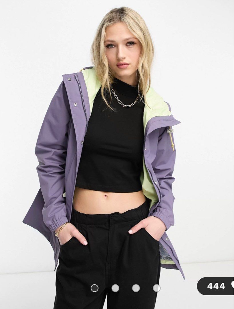 The North Face Heritage M66 Utility waterproof rain coat in purple