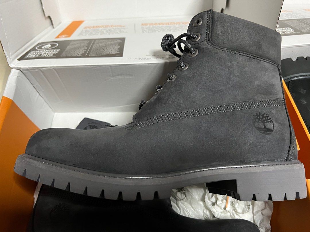 Timberland Premium Waterproof Boot Dark Grey Nubuck