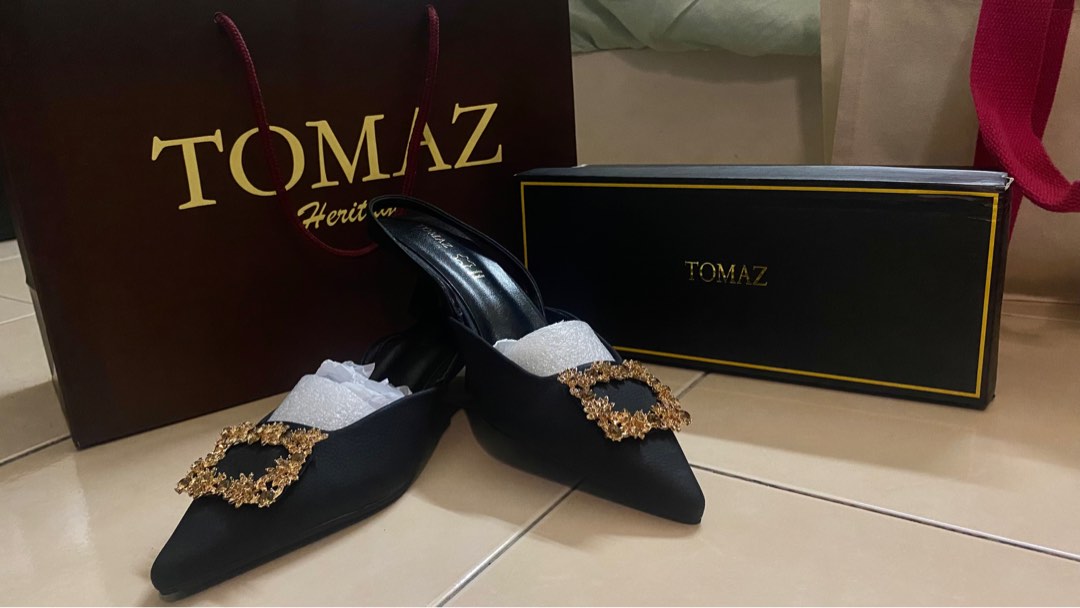 Ladies discount leather heels