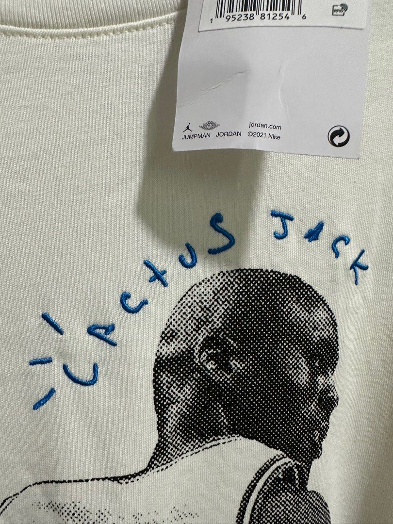 Travis Scott x Jordan x Fragment T-shirt White DJ0619-133, Men's