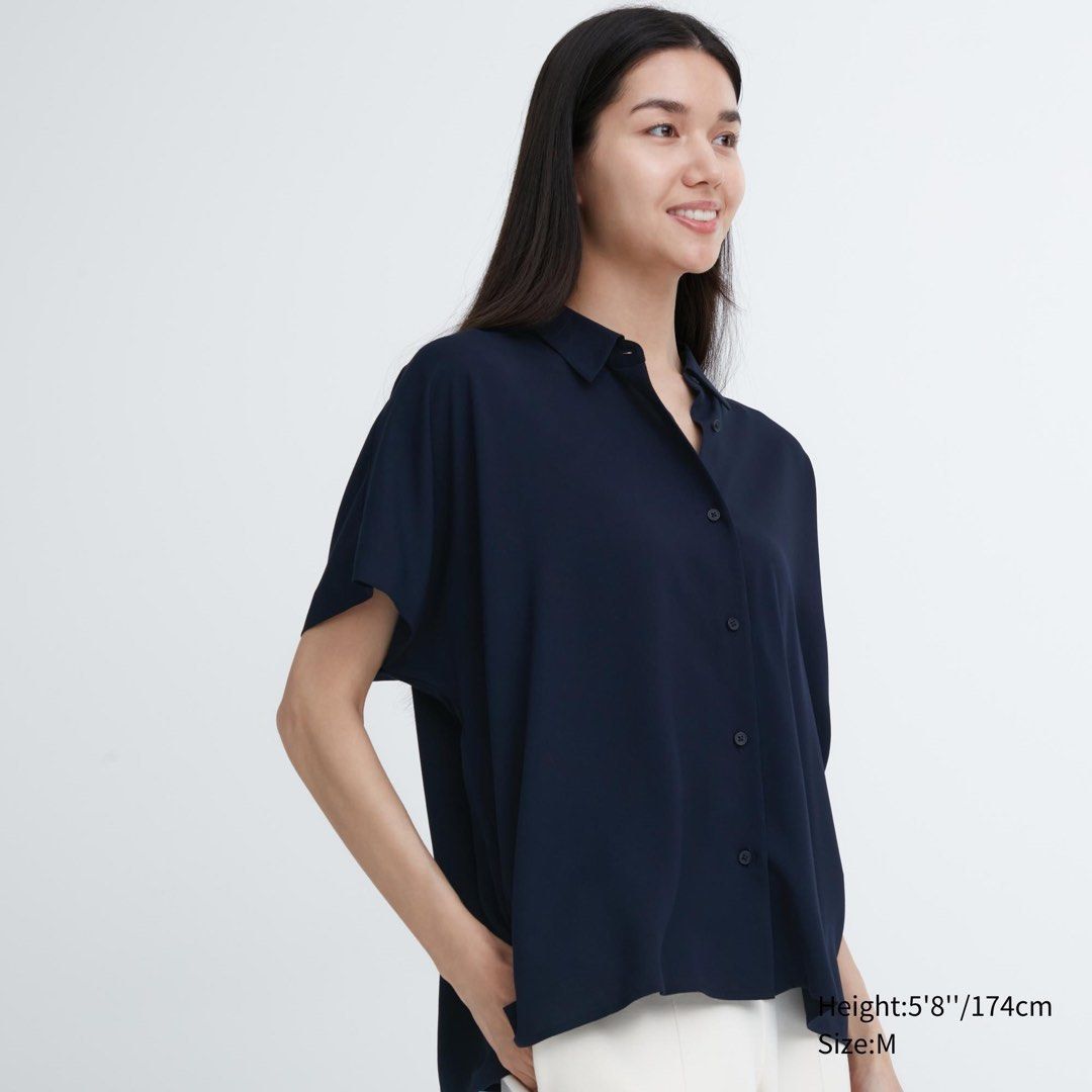 Short sleeve dress top blouses
