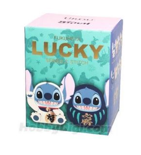 URDU 福部屋 FUKUHEYA LUCKY Series 2 史迪仔 Stitch 招財貓 達摩  金色銅色