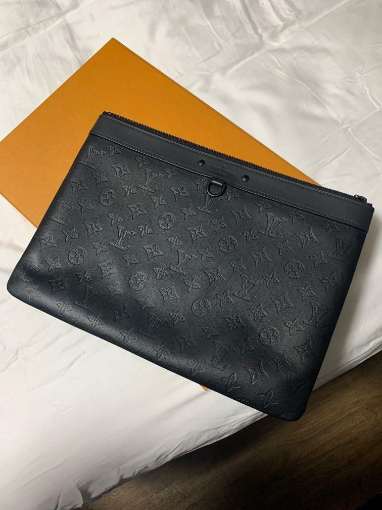 URGENT SALE LIKE NEW!!! Authentic LV Discovery Pochette Monogram Shadow  Leather, Luxury, Bags & Wallets on Carousell