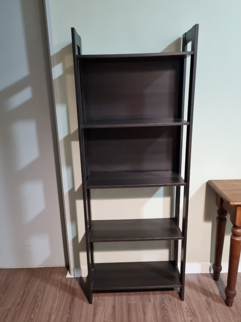 Used IKEA LAIVA Bookcase Shelving, blackbrown, 62x165 cm, almari