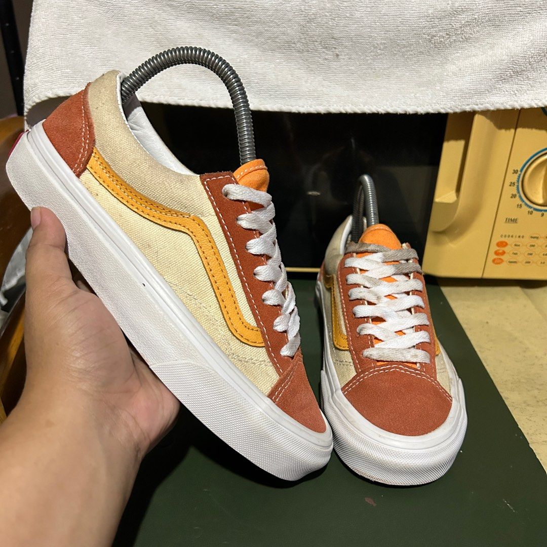 Vans style 36 retro amberglow discount gold skate shoes
