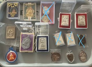 Various batch of amulets for renting out