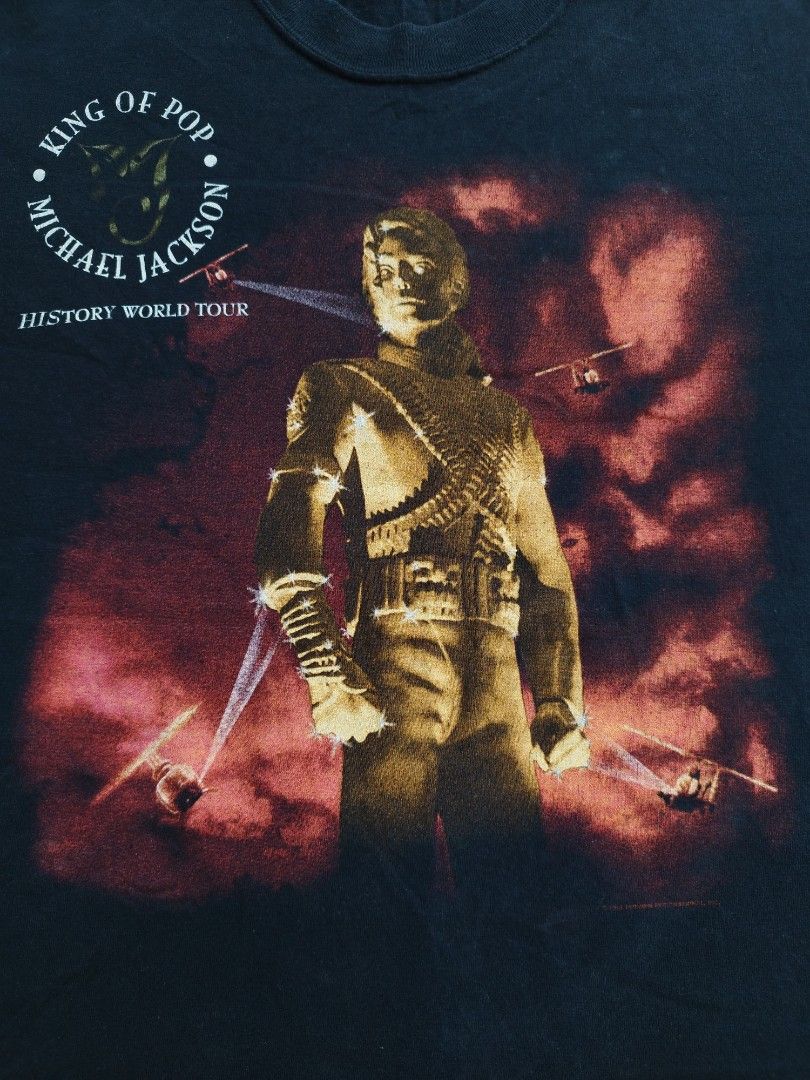 VINTAGE 1996 MICHAEL JACKSON KING OF POP HISTORY WORLD TOUR T