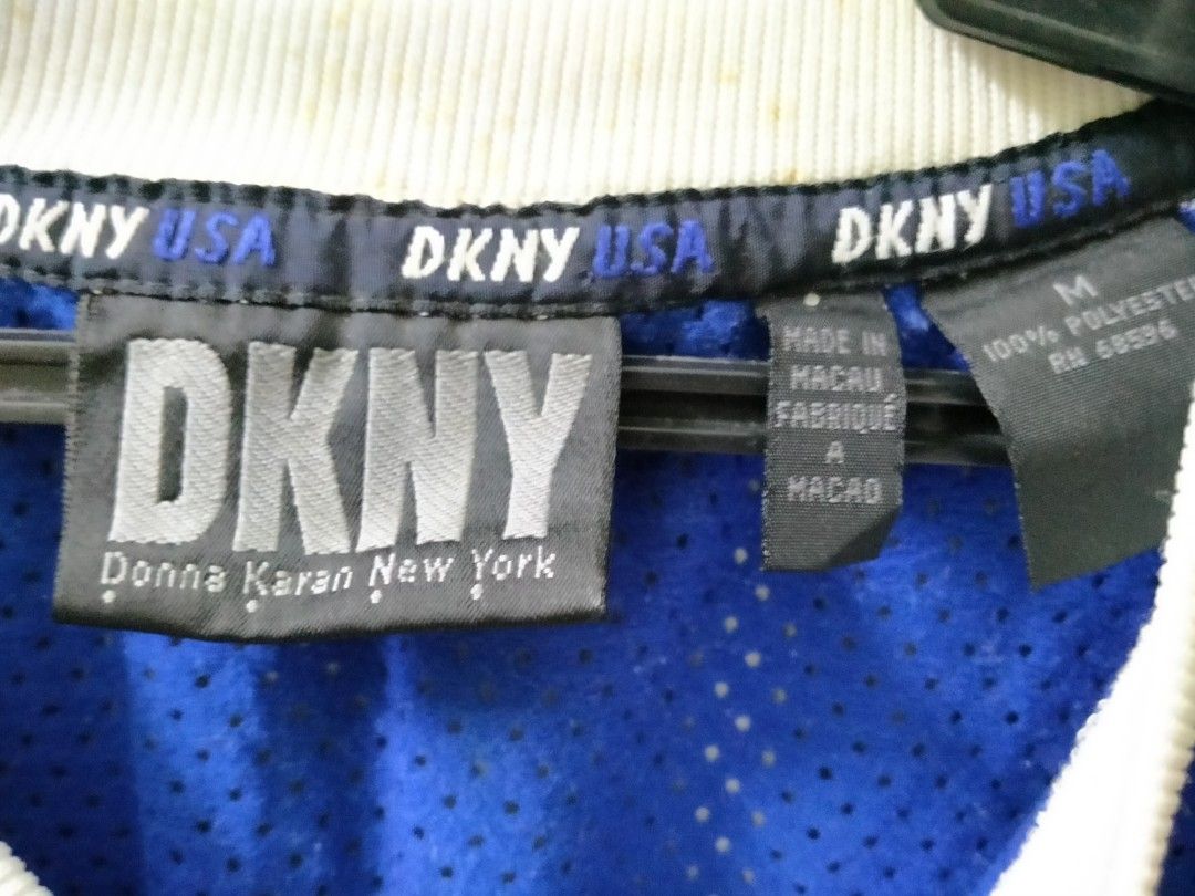 Vintage 90's DKNY Oversized Mesh Jersey, Men's Fashion, Tops