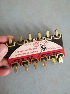Vintage Brass Pin Clip for Textiles Fabrics