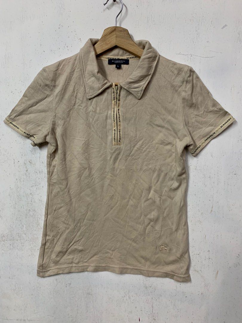 Burberry vintage discount shirt zip