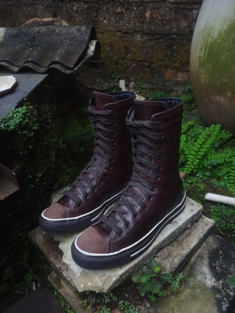 Vintage converse cheap leather high tops