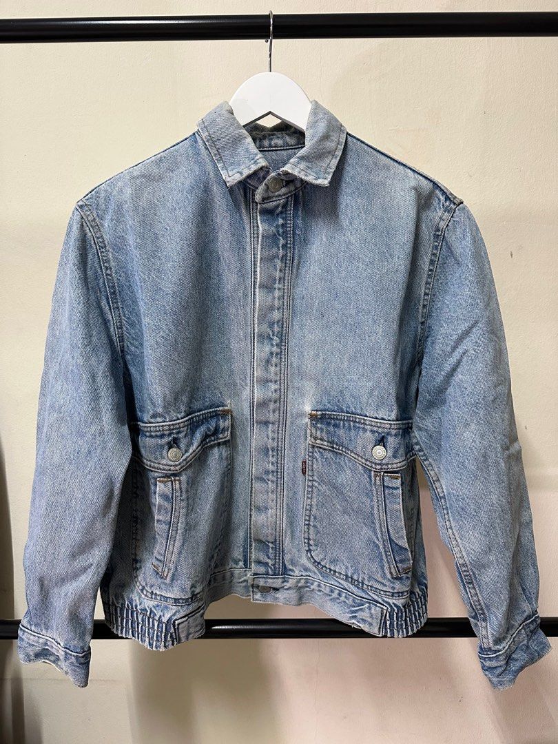 Buy Off-White x Levi's Denim Bomber Jacket 'Blue' - 0069 100000306XLDB BLUE  | GOAT