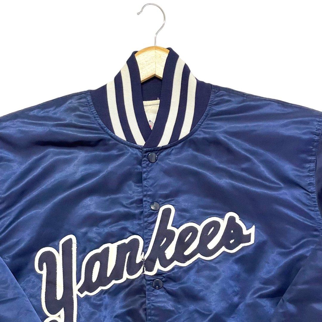 Vintage New York Yankees Varsity Jacket Yankees Varsity NY Yankees Baseball MLB Varsity Jacket TTS Large (Refer measurements)-STAINS