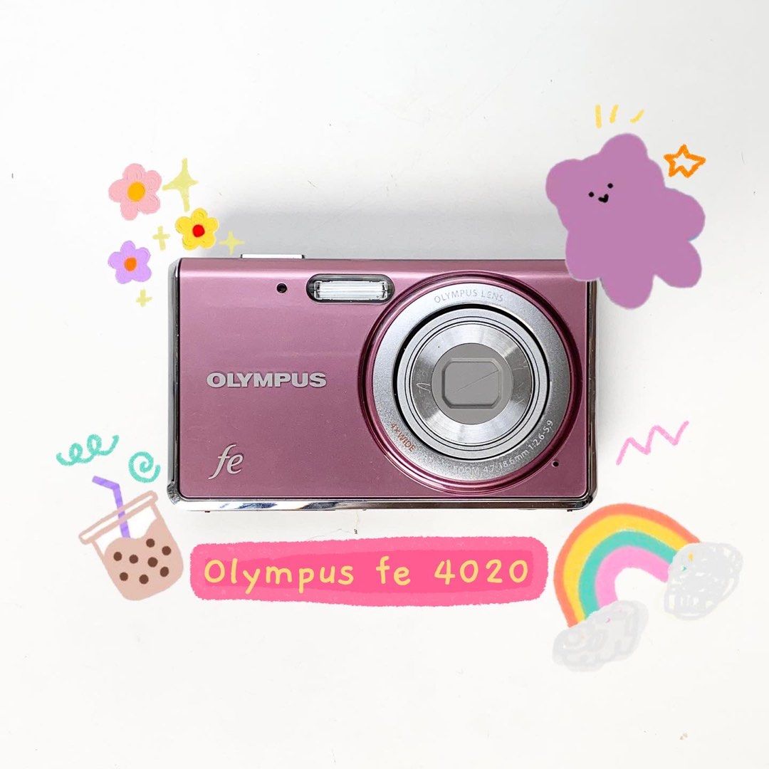 Vintage Olympus fe 4020 Pink Digital Camera Y2K Digicam on Carousell