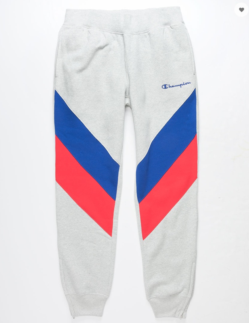 Red champion reverse weave sweatpants top
