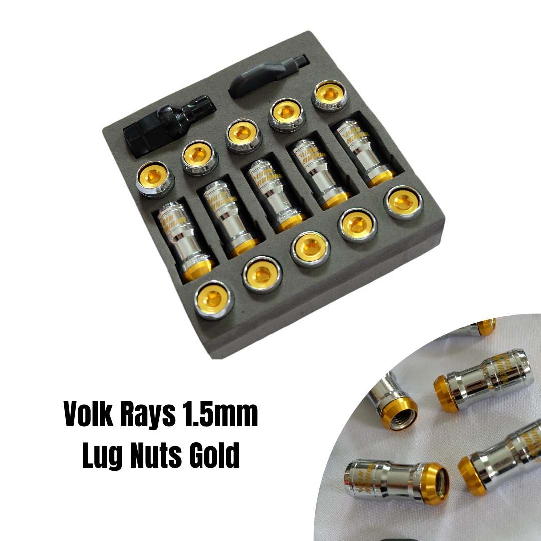 Volk Rays 1.5mm Lug Nuts Gold on Carousell