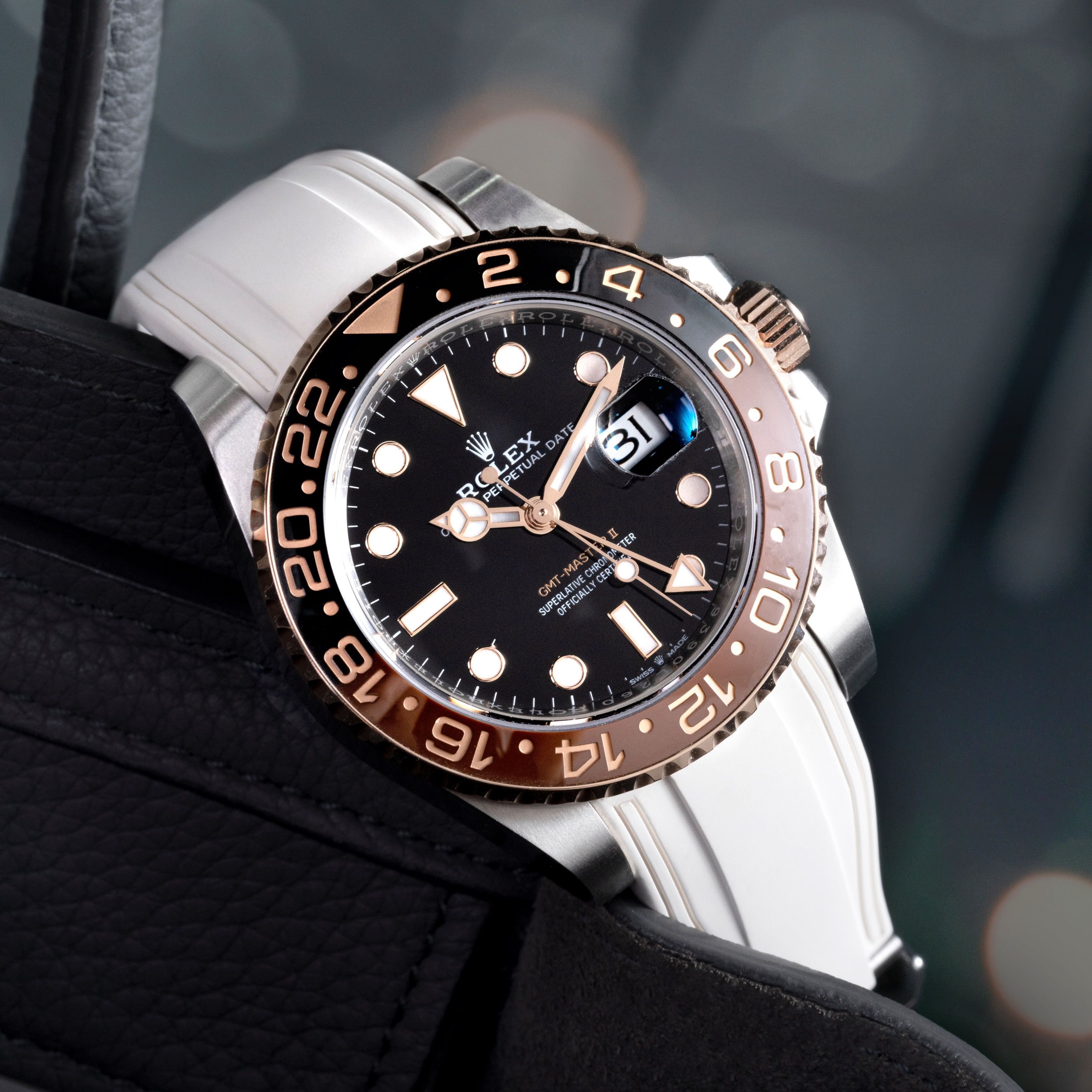 Rolex gmt with rubber strap shop