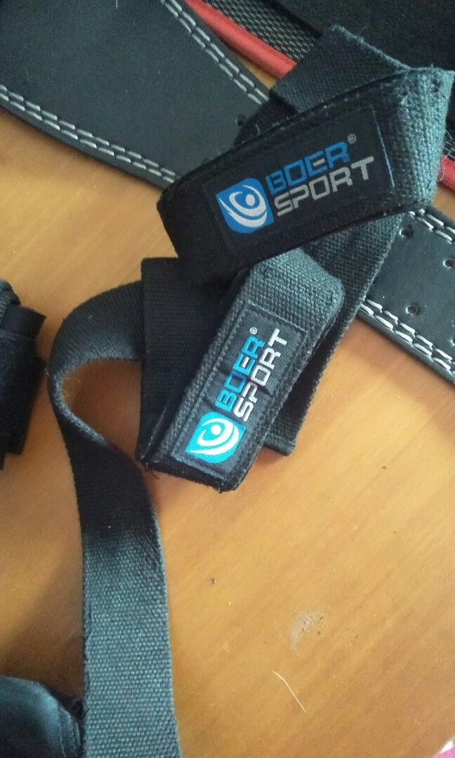 Weight Lifting Wrist Strap Boer Sport, Sports Equipment, Exercise &  Fitness, Toning & Stretching Accessories on Carousell