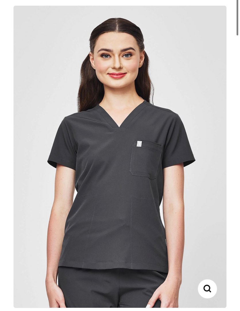 White Coat Manila Mnl Graphite Scrub Suit Set in Small on Carousell