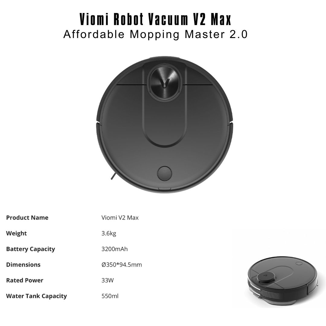 XIAOMI VIOMI ROBOT VACUUM SERIES MULTIPLE MODEL [V2 MAX/V5 PRO