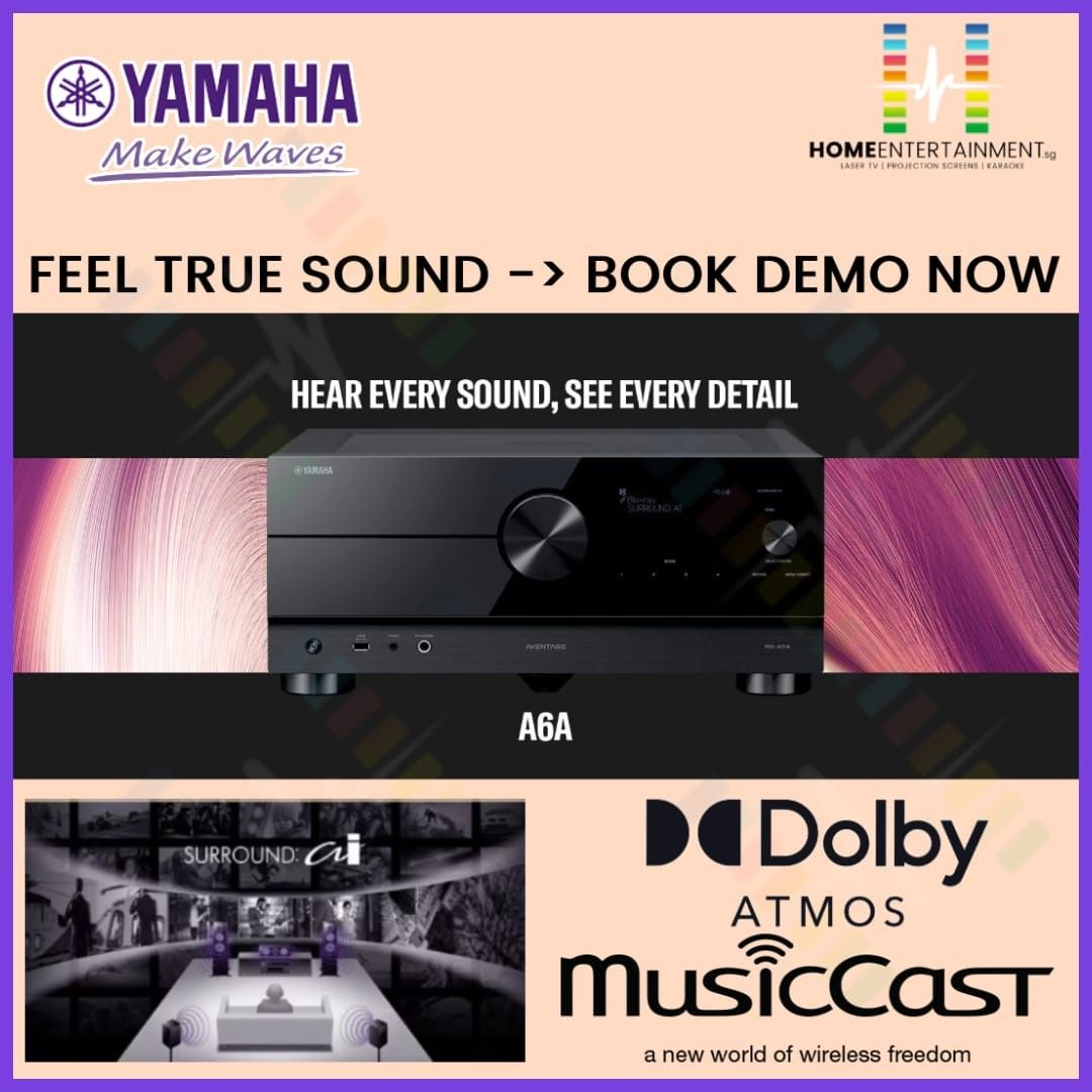 YAMAHA RXA6A 9.2 CHANNELS WITH SURROUND AI AV RECEIVER DOLBY ATMOS