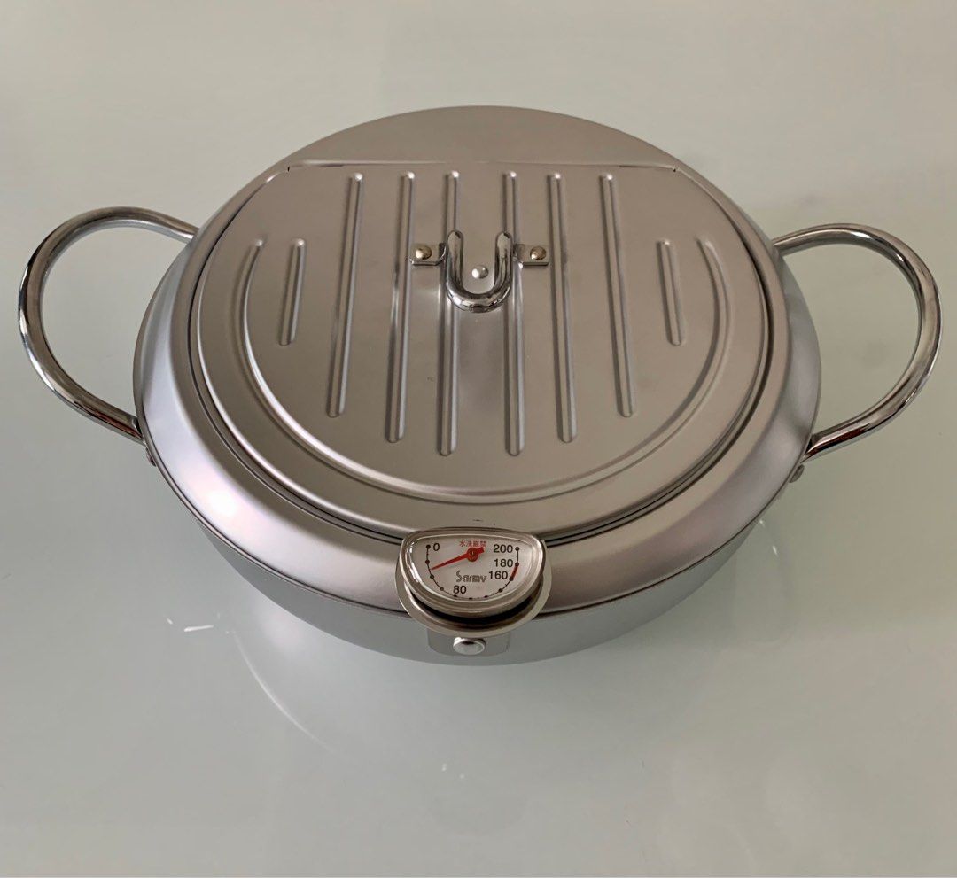 Yoshikawa MIRAKUTEI Tempura deep fryer with a thermometer / Tempura