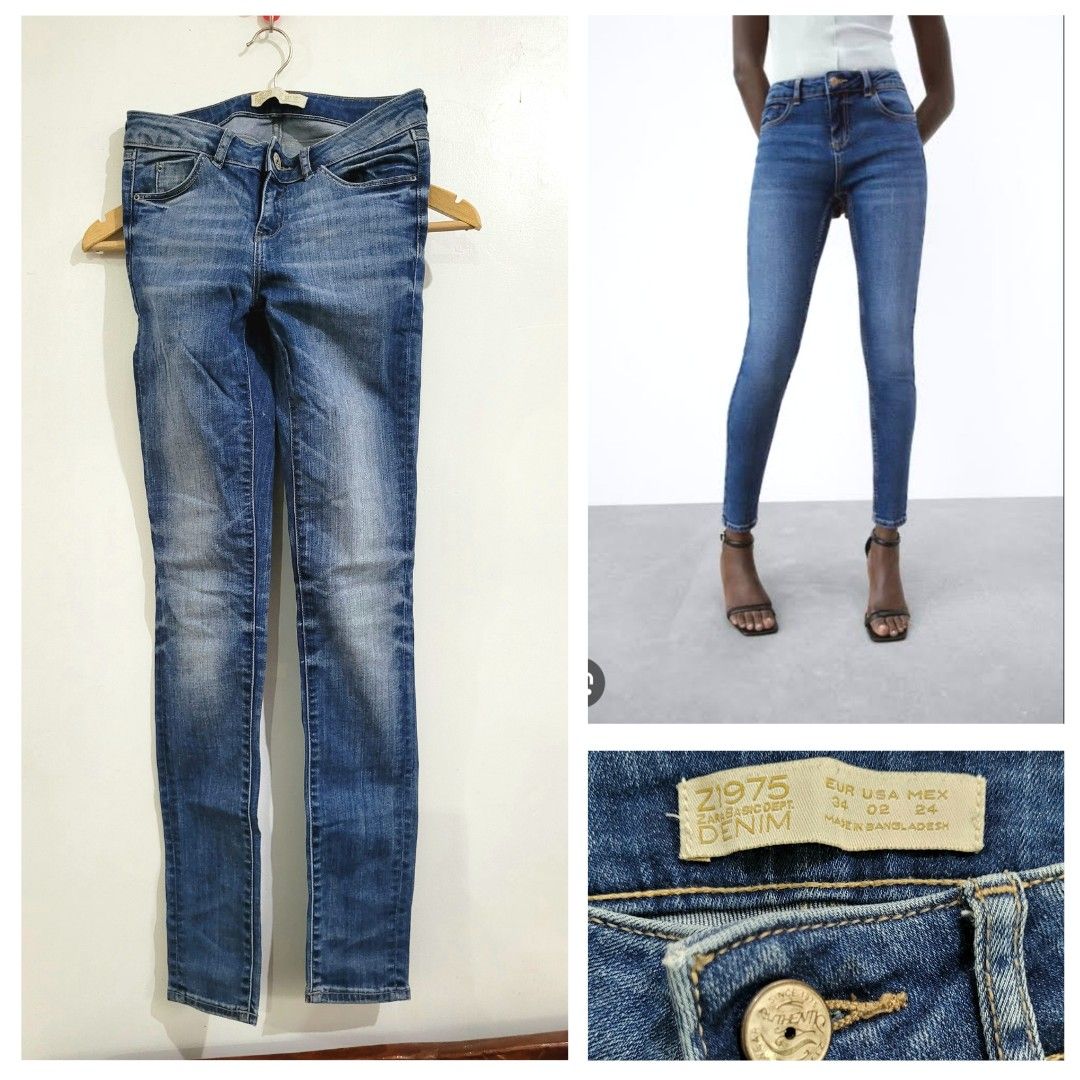 Zara Jeans (Category: Jeans) located in Davao. Submitted by NearlyNew (Listing ID 1252809128, Image 1). Description: Size: XS No when worn pics please 😉 Payment thru GCash J&T Express Shipping Fee: 100 pesos Ships on Saturday only.