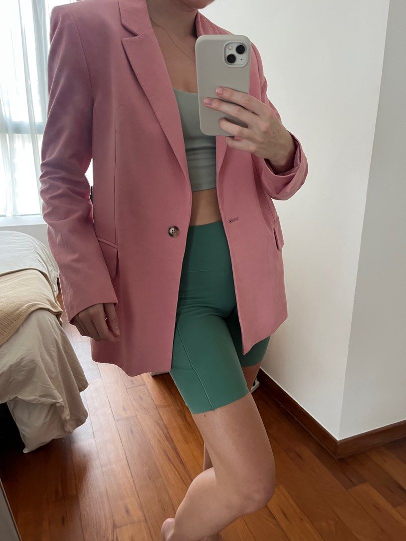 Zara pink blazer and shorts Clearance
