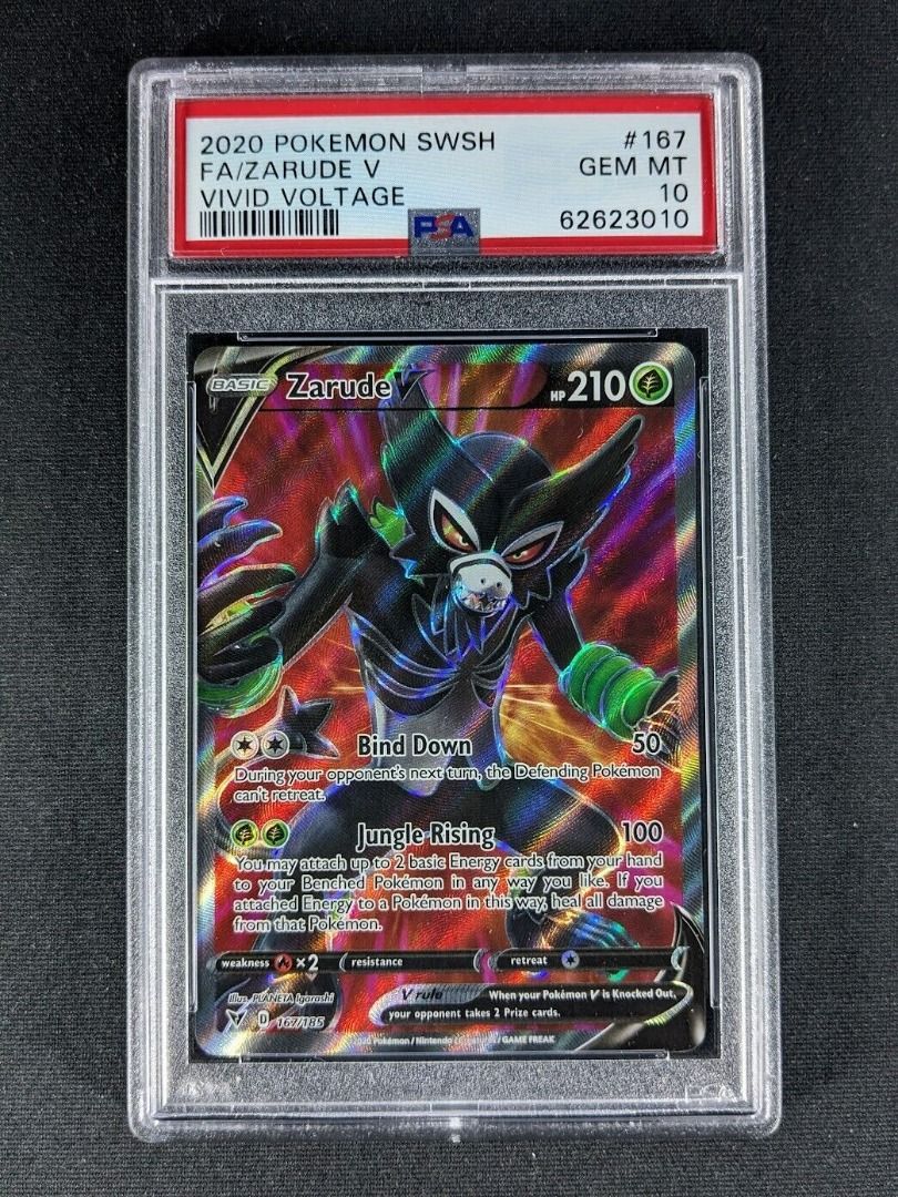 Pokemon Zarude V 167/185 Full Art Ultra Rare Vivid Voltage Nm-Mint