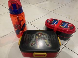 2 Marble lunch box&water bottle set