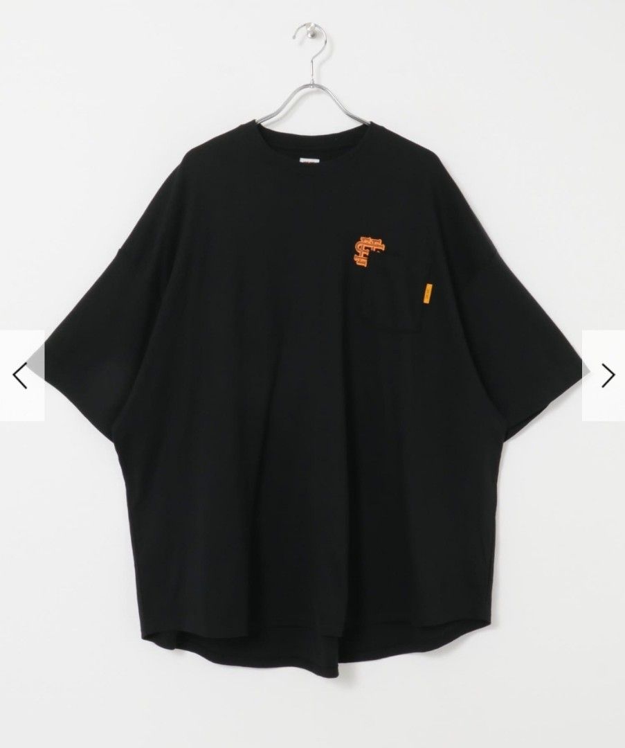 SEESEE SUPER BIG ROUND POCKET TEE 黒 XL-