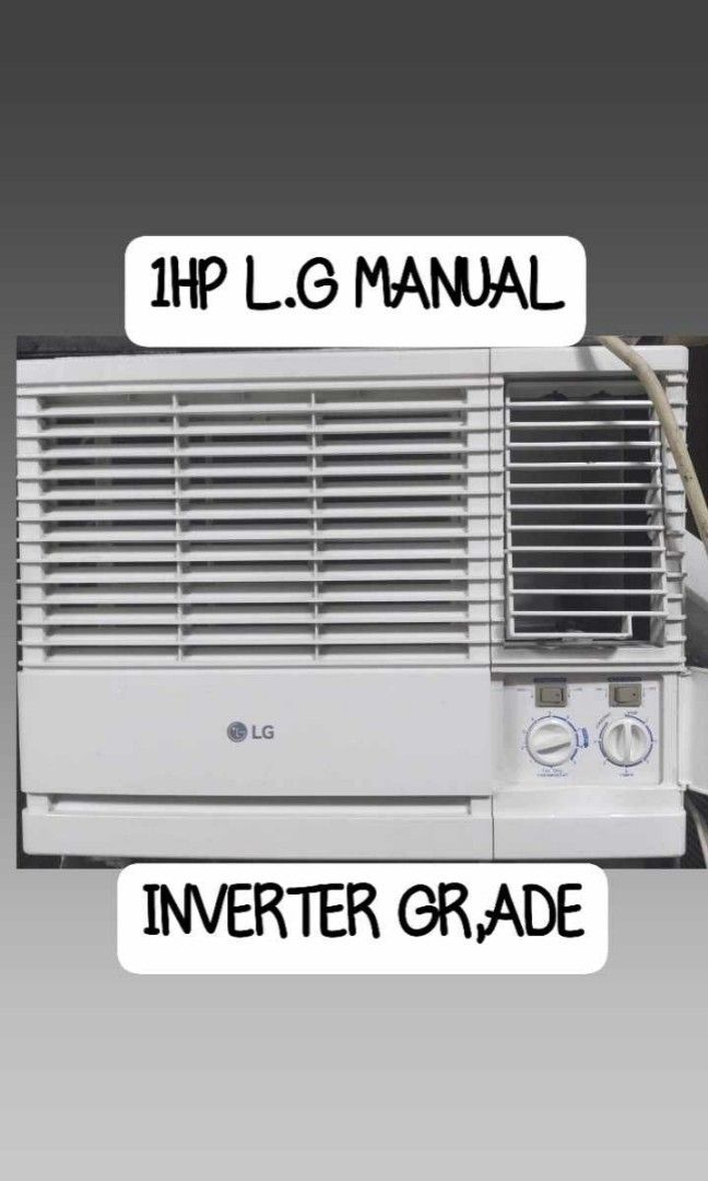 2ndhand Aircon 1HP LG MANUAL INVERTER GRADE ENERGY SAVER on Carousell