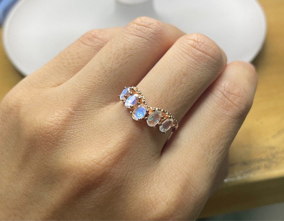 Moonstone stone ring clearance