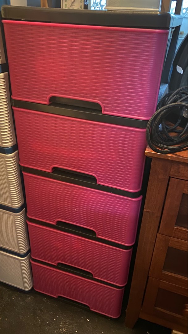 5 Tiers Plastic Stand Alone Drawers, Furniture & Home Living, Home