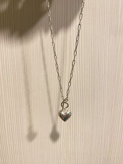 銀 愛心短鏈