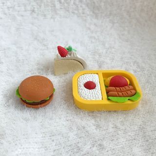 合售 橡皮擦 擦布 皮擦 食玩 漢堡 便當 蛋糕 甜點 造型橡皮擦 食物橡皮擦 食物模型 可愛文具