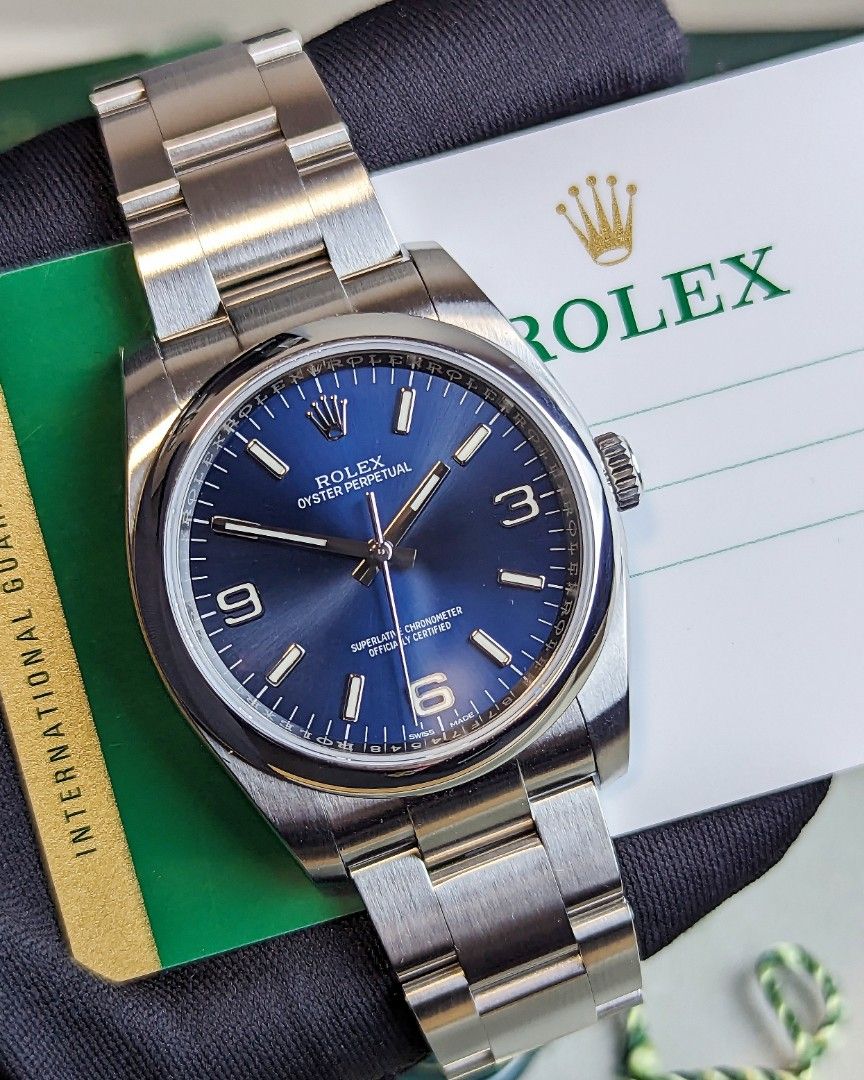 Rolex 116000 blue dial deals