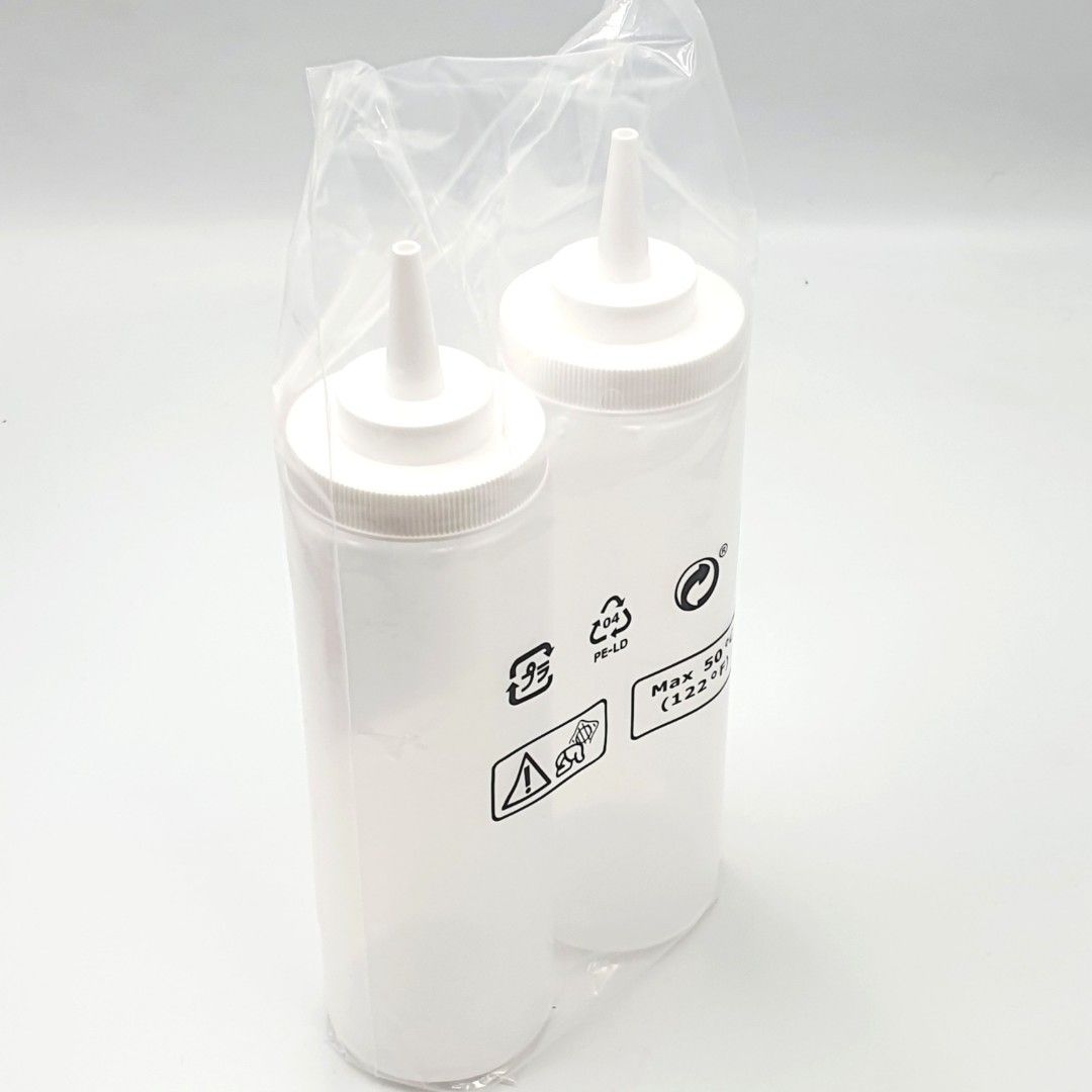 GRILLTIDER Squeeze bottle, plastic/clear, 11 oz - IKEA