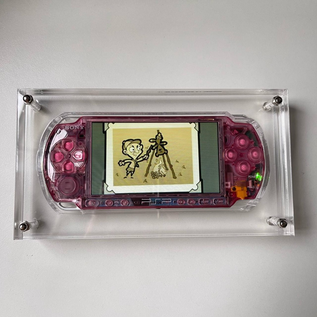 Clear Pink Sony PSP 3000 Console new housing shell Build to order