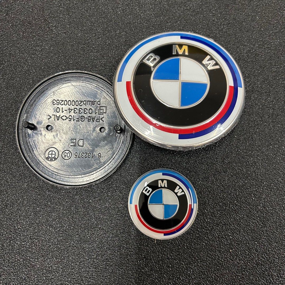 Bmw Logo 50th Anniversary New Front Emblem Hood Logo / 5 Series 3 Series /  X3x1 Wheel 82mm Logo